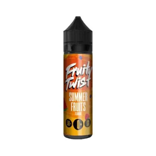 Fruity Twist Summer Fruits e-liquid vape juice 50ml bottle with black cap