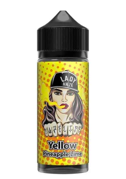 Yellow Pineapple Lime Shortfill E-liquid by Lady Haze 100ml - Absolute Vape