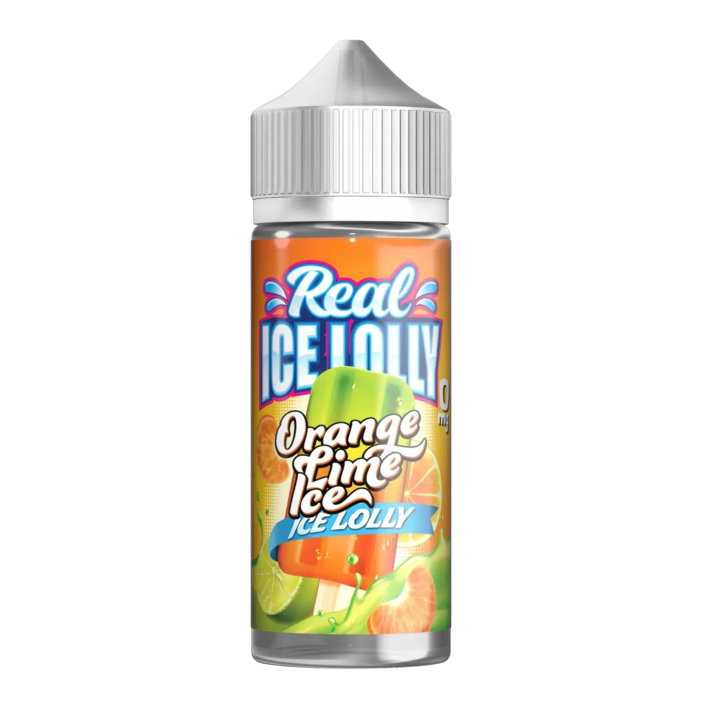 Orange Lime Ice Shortfill E-liquid by Real Ice Lollies 100ml - Absolute Vape