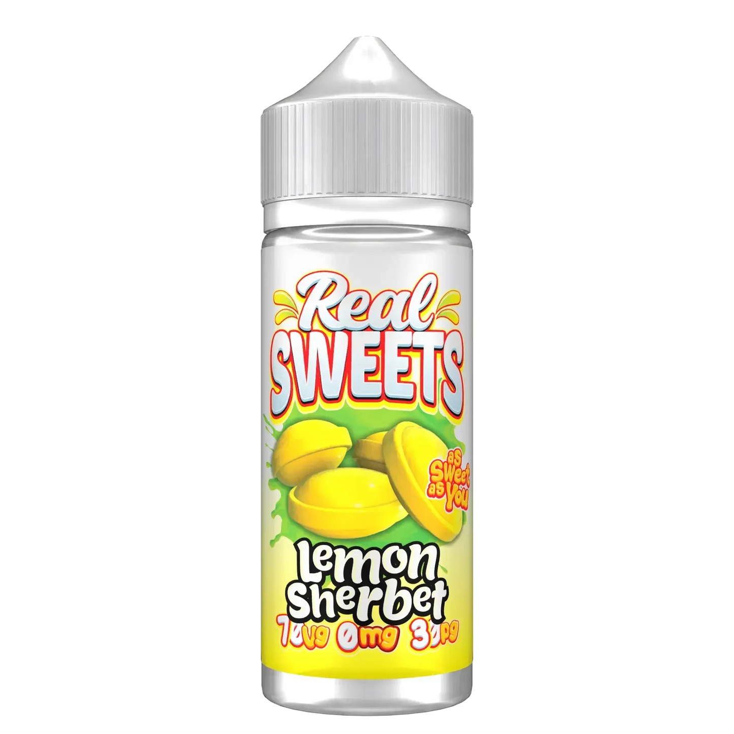 Lemon Sherbet Shortfill E-liquid by Real Sweets 100ml - Absolute Vape