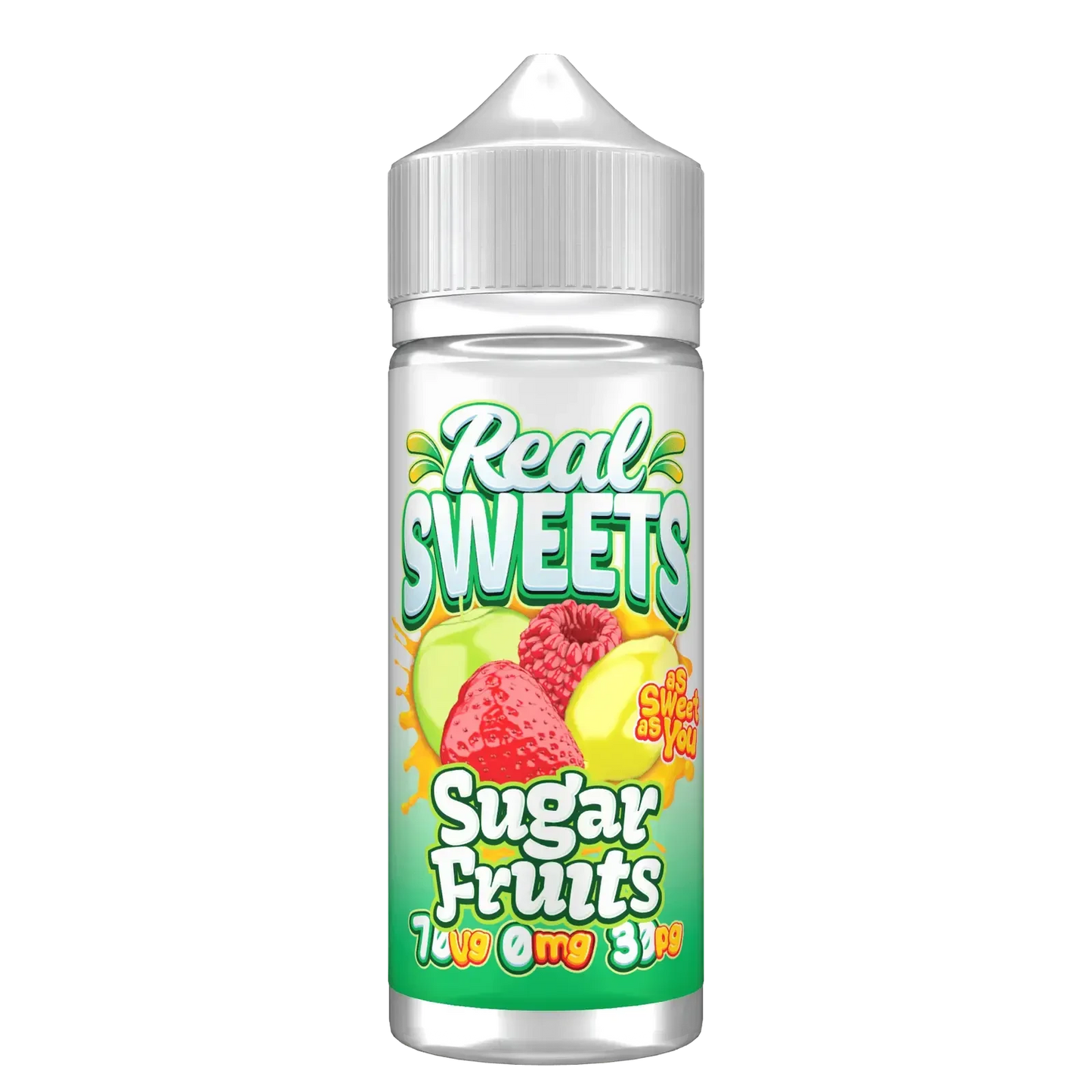 Sugar Fruits Shortfill E-liquid by Real Sweets 100ml - Absolute Vape