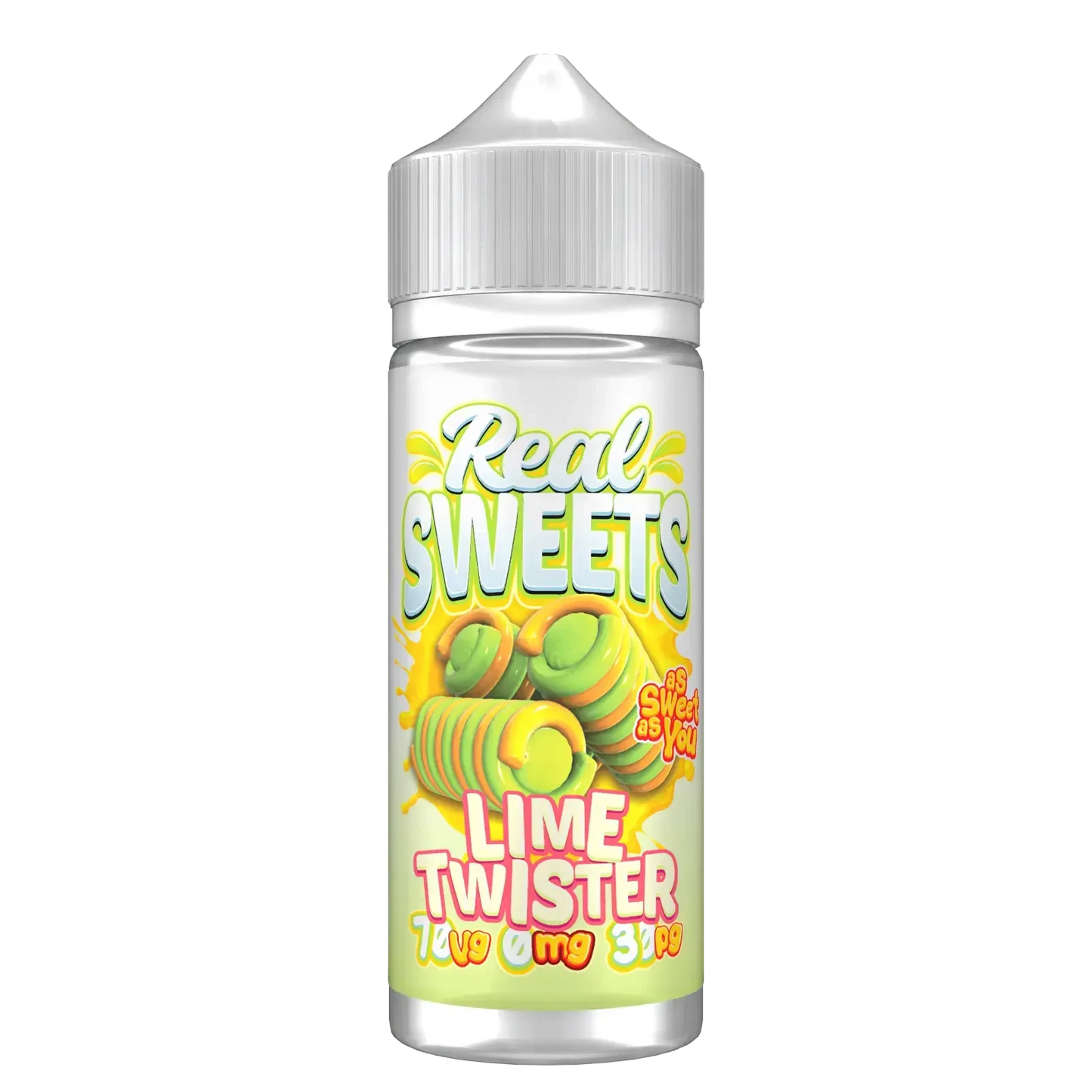 Lime Twister Shortfill E-liquid by Real Sweets 100ml - Absolute Vape