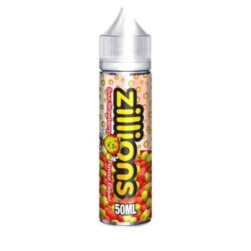 Sour Strawberry Shortfill E-liquid by Zillions 60ml - Absolute Vape