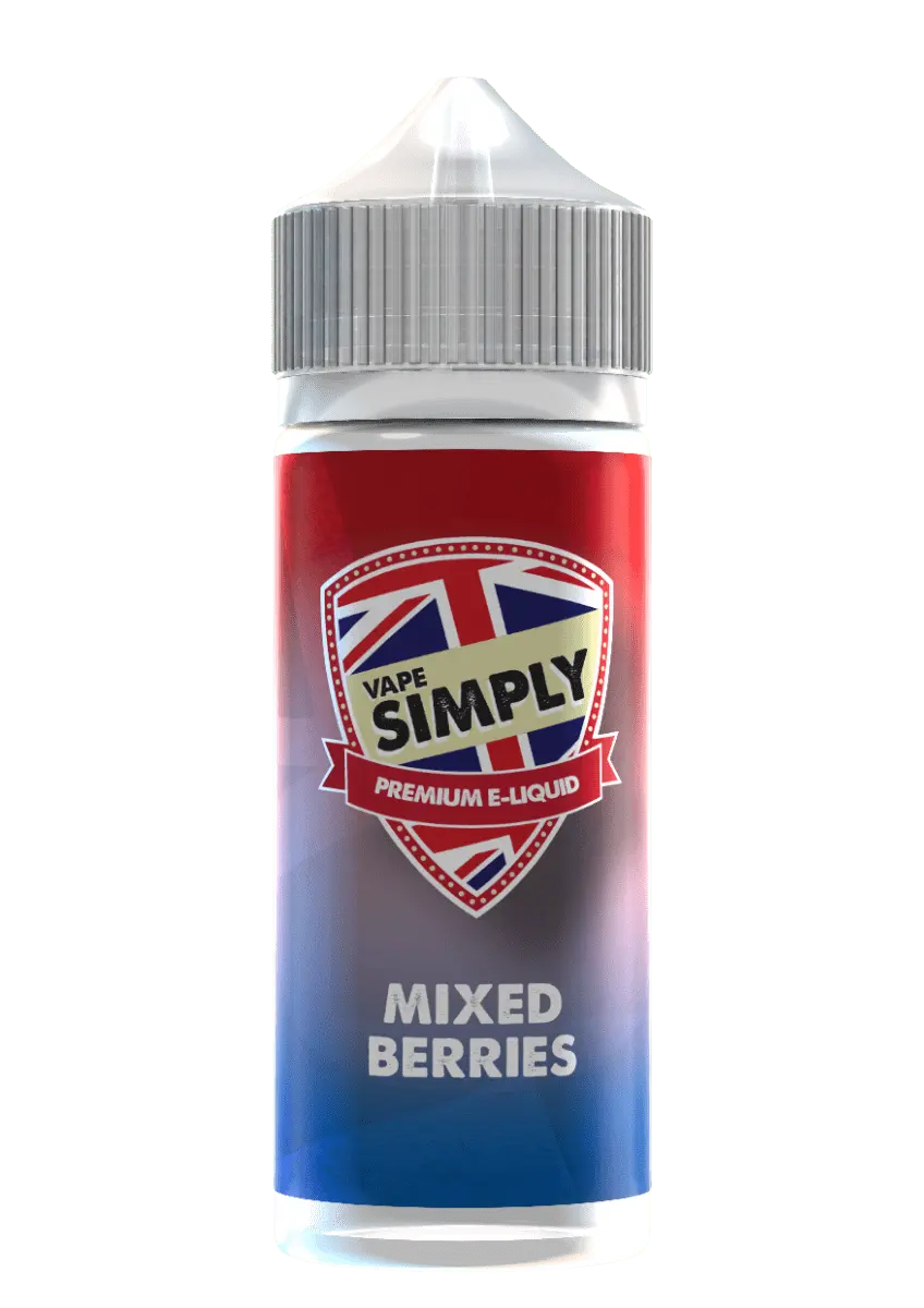 Mixed Berries Shortfill E-liquid by Vape Simply 100ml - Absolute Vape