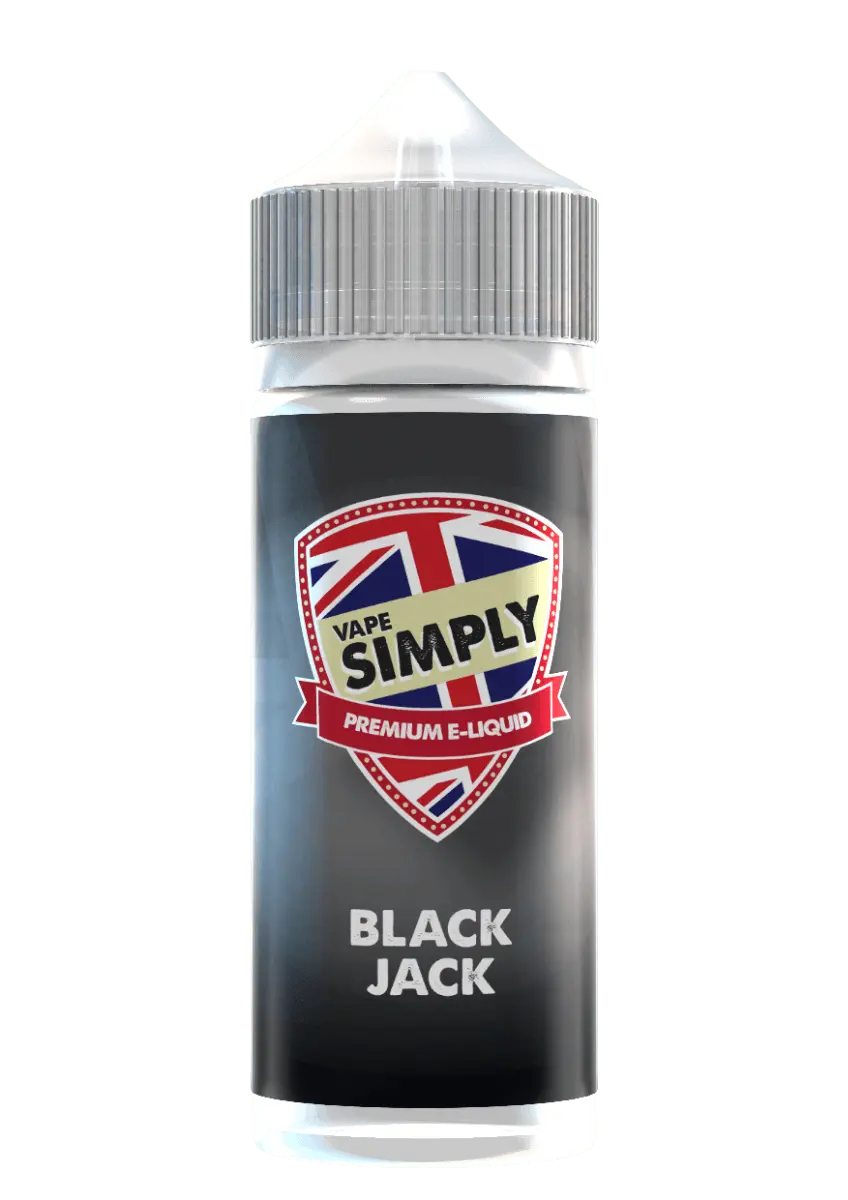 Blackjack Shortfill E-liquid by Vape Simply 100ml - Absolute Vape
