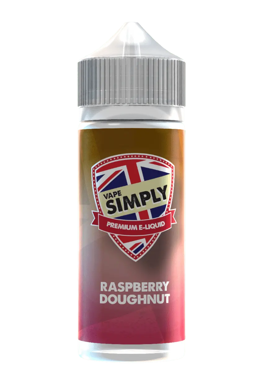 Raspberry Doughnut Shortfill E-liquid by Vape Simply 100ml - Absolute Vape