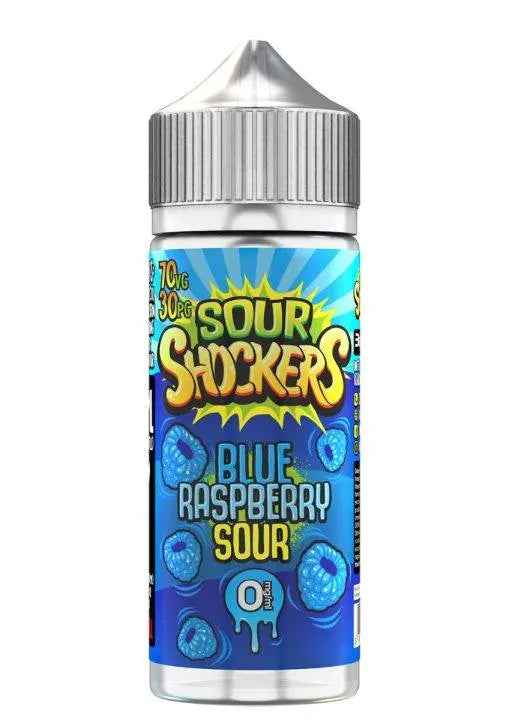 Blue Raspberry Sour Shortfill E-liquid by Sour Shockers 100ml - Absolute Vape