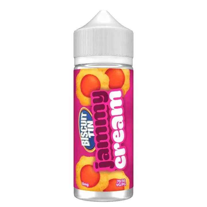 Jammy Cream Shortfill E-liquid by Biscuit Tin 100ml - Absolute Vape
