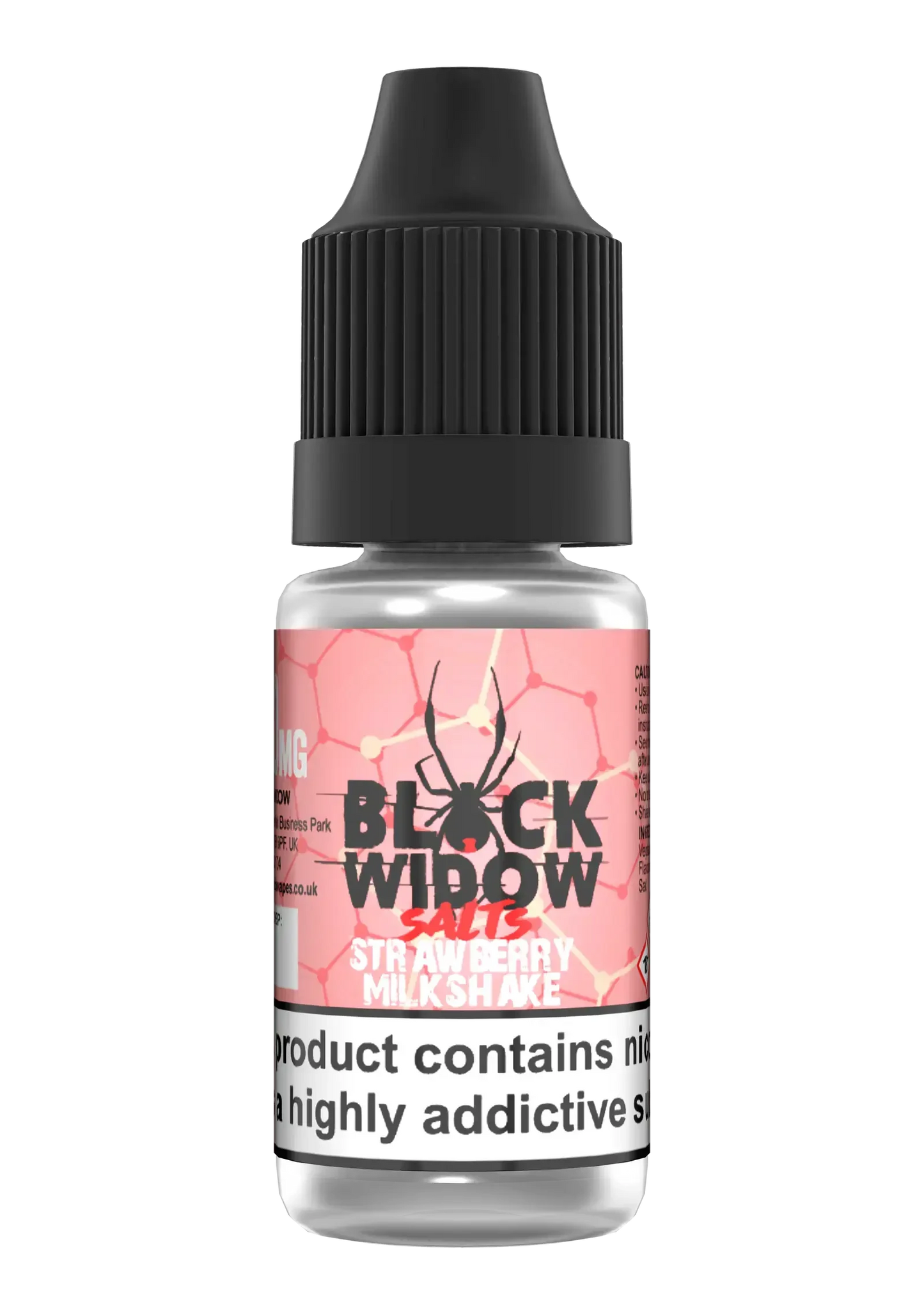 Strawberry Milkshake Nic Salts E-liquid by Black Widow 10ml - Absolute Vape