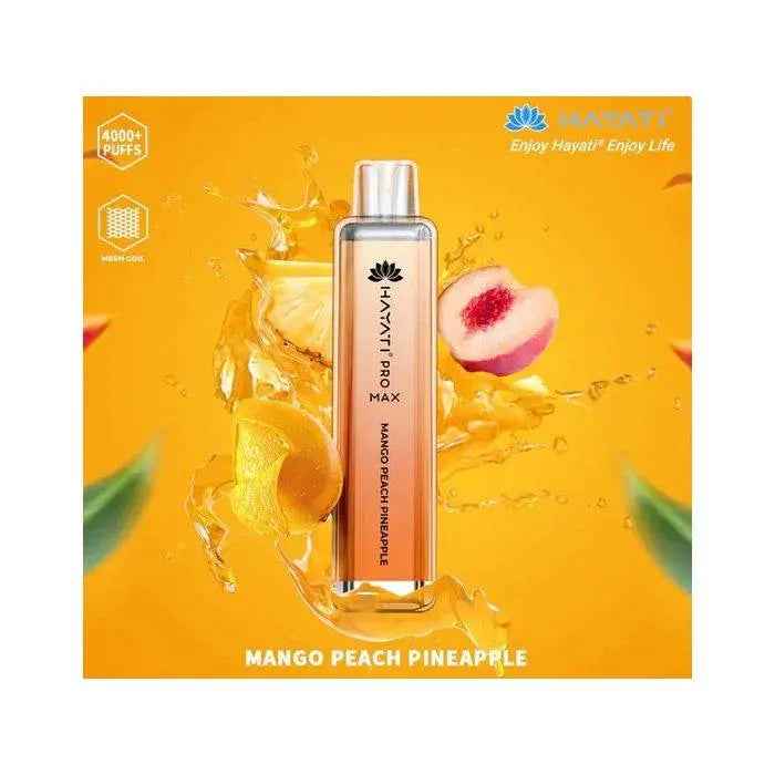 Mango Peach Pineapple Crystal Pro Max 4000 Puff Disposable Vape pen 0mg - Absolute Vape