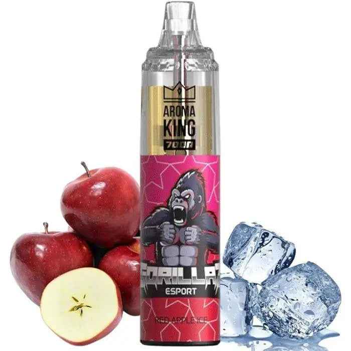 Red Apple ice Randm Tornado 7000 Puff Rechargeable Disposable Vape - Absolute Vape