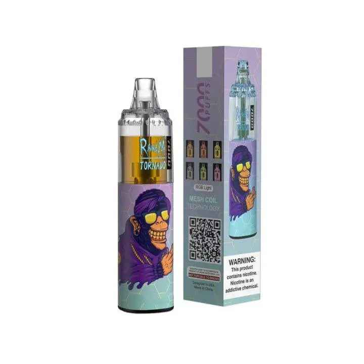 Blueberry Sour Raspberry Randm Tornado 7000 Puff Rechargeable Disposable Vape - Absolute Vape