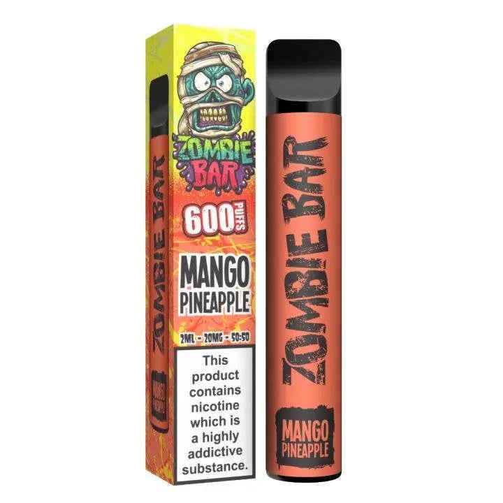 Mango Pineapple Zombie Bar 600 Puff Disposable Vape Device 20mg - Absolute Vape