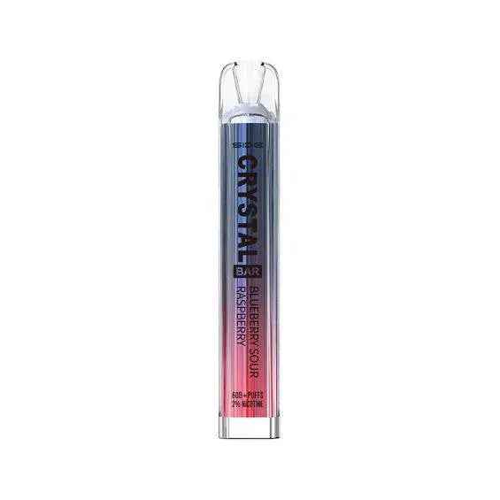 Blueberry Sour Raspberry SKE Crystal Bar 600 Puff Disposable Vape Device 20mg - Absolute Vape