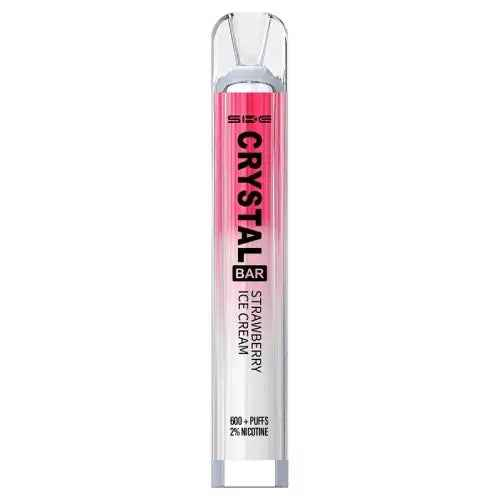 Strawberry Ice Cream SKE Crystal Bar 600 Puff Disposable Vape Device 20mg - Absolute Vape