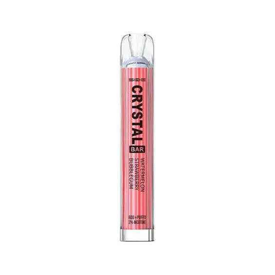 Watermelon Strawberry Bubblegum SKE Crystal Bar 600 Puff Disposable Vape Device 20mg - Absolute Vape