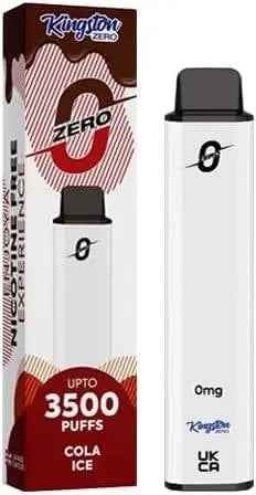 Cola Ice Kingston 3500 puff Disposable Vape Device 0mg - Absolute Vape
