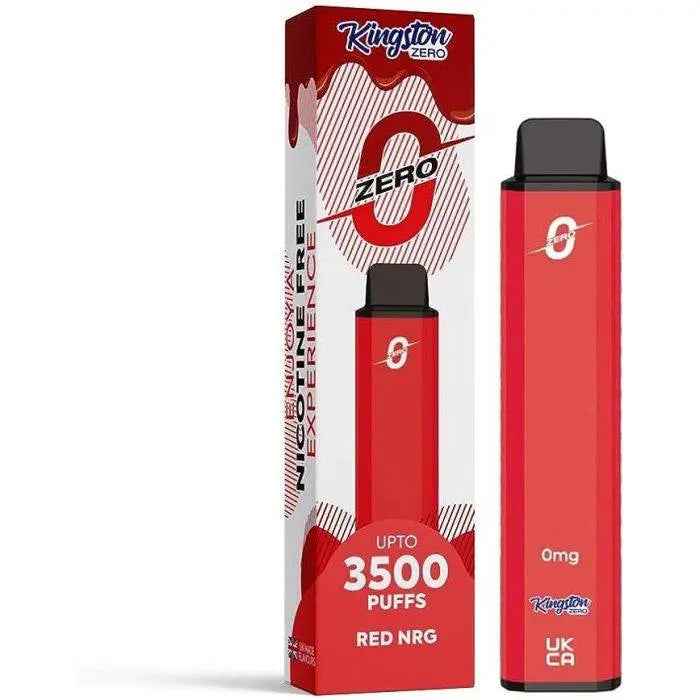 Red A Kingston 3500 puff Disposable Vape Device 0mg - Absolute Vape