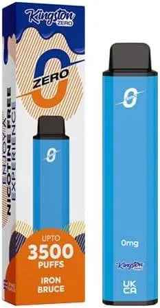 Iron Bruce Kingston 3500 puff Disposable Vape Device 0mg - Absolute Vape