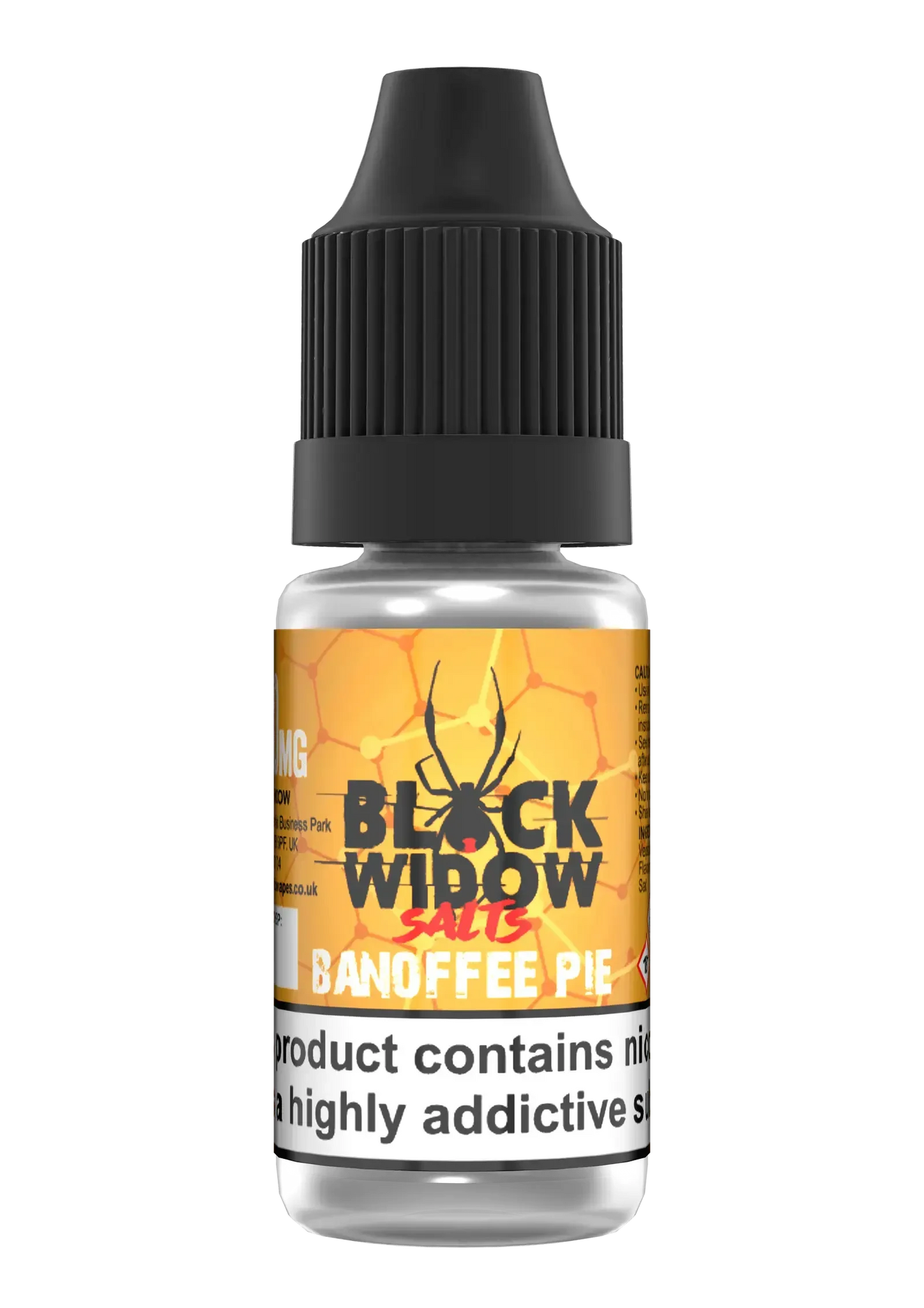 Banoffee Pie Nic Salts E-liquid by Black Widow 10ml - Absolute Vape