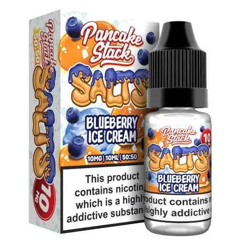 Blueberry Ice Cream Nic Salts E-liquid by Pancake Stack 10ml - Absolute Vape