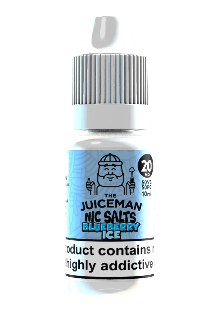 Blueberry Ice Nic Salts Nic E-liquid by The Juiceman 10ml - Absolute Vape