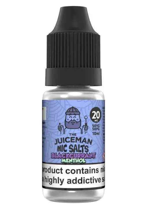 Blackcurrant Menthol Nic Salts E-liquid by The Juiceman 10ml - Absolute Vape