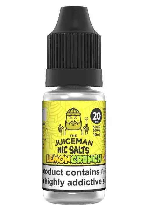 Lemon Crunch Nic Salts E-liquid by The Juiceman 10ml - Absolute Vape