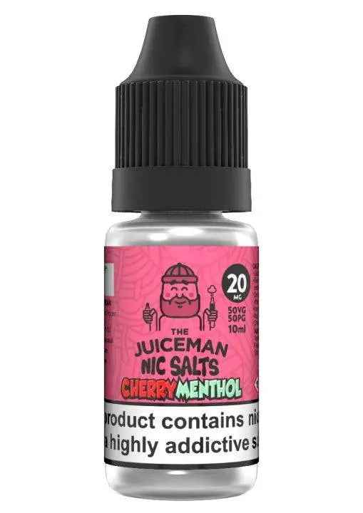 Cherry Menthol Nic Salts E-liquid by The Juiceman 10ml - Absolute Vape