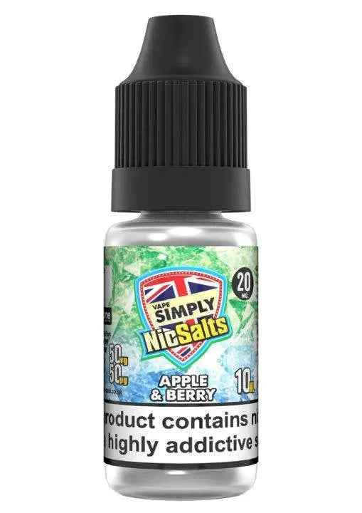 Apple & Berry Nic Salts E-liquid by Vape Simply 10ml - Absolute Vape