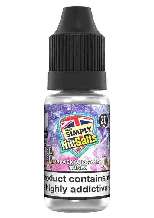 Blackcurrant Tunes Nic Salts E-liquid by Vape Simply 10ml - Absolute Vape