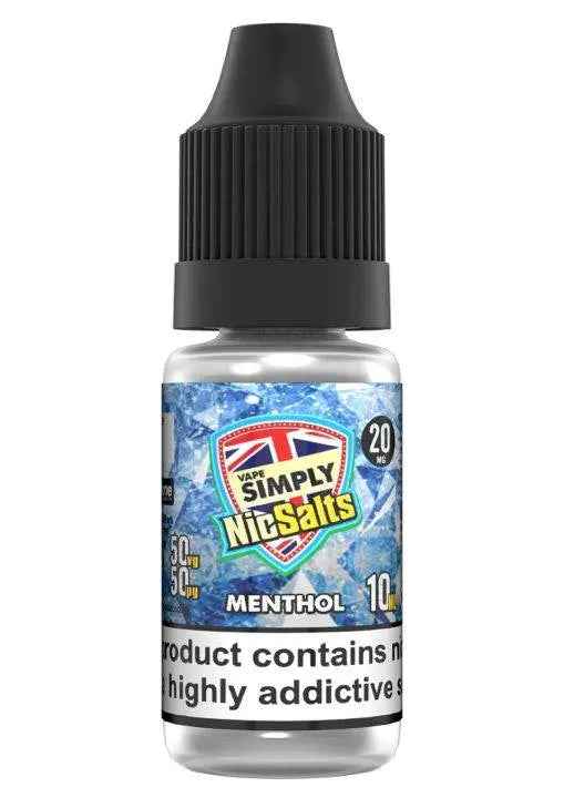 Menthol Nic Salts E-liquid by Vape Simply 10ml - Absolute Vape