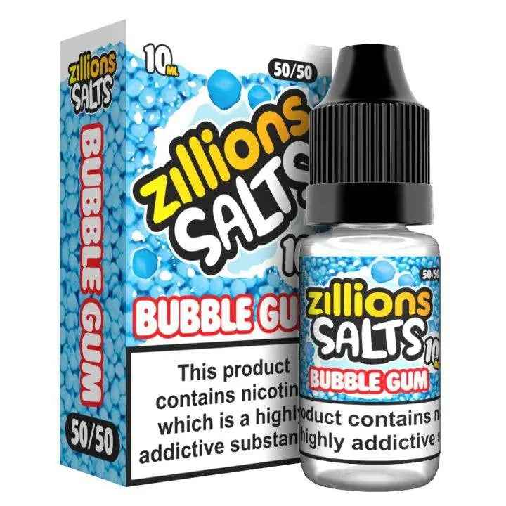Bubblegum Nic Salts E-liquid by Zillions 10ml - Absolute Vape
