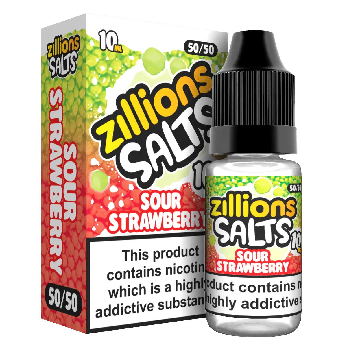 Strawberry Nic Salts E-liquid by Zillions 10ml - Absolute Vape