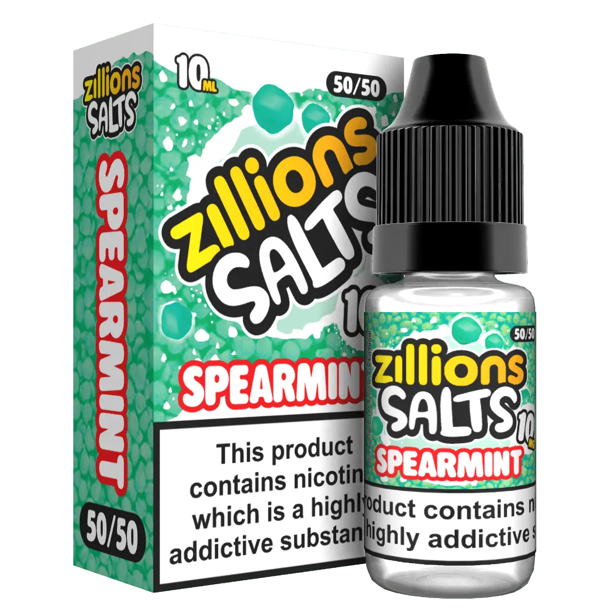 Spearmint Nic Salts E-liquid by Zillions 10ml - Absolute Vape