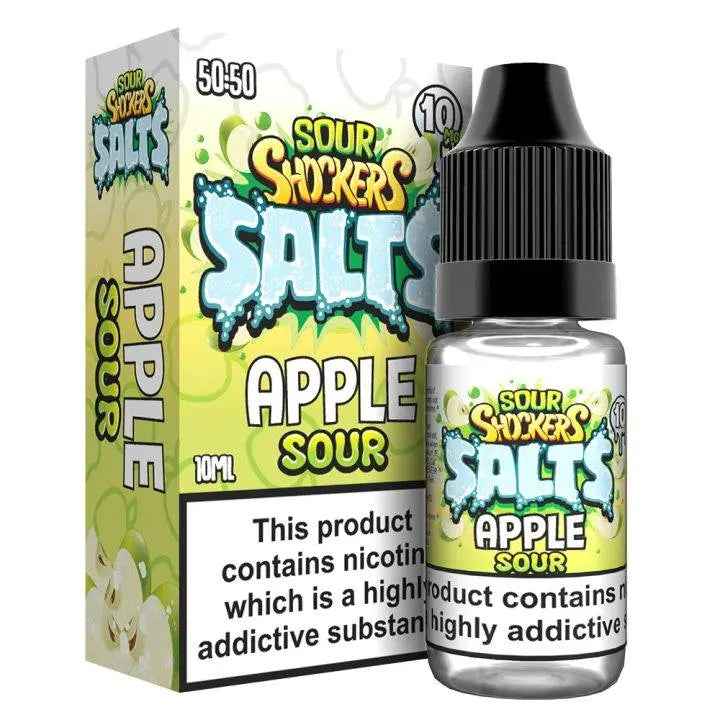 Apple Sour Nic Salts E-liquid by Sour Shockers 10ml - Absolute Vape