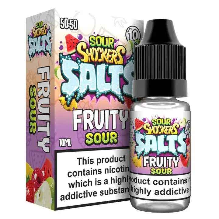 Fruity Sour Nic Salts E-liquid by Sour Shockers 10ml - Absolute Vape