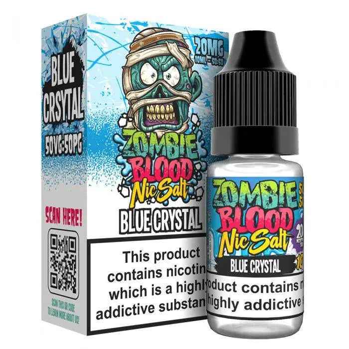 Blue Crystal Nic Salts E-liquid by Zombie Blood 10ml - Absolute Vape
