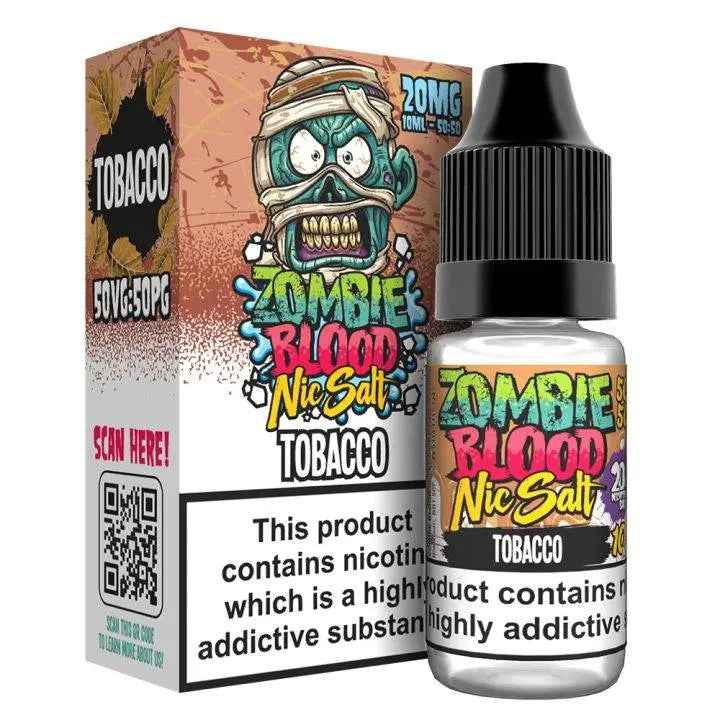 Tobacco Nic Salts E-liquid by Zombie Blood 10ml - Absolute Vape