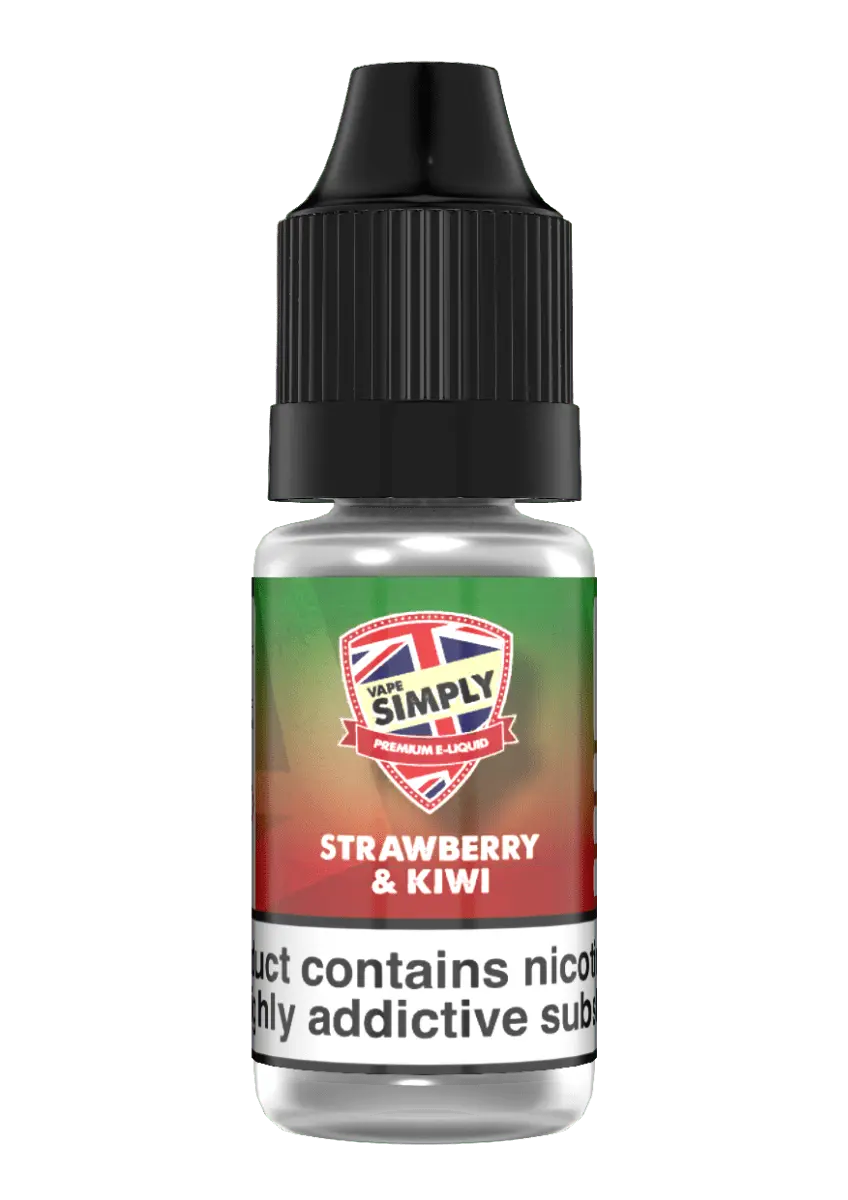 Strawberry & Kiwi TPD E-liquid by Vape Simply 10ml - Absolute Vape
