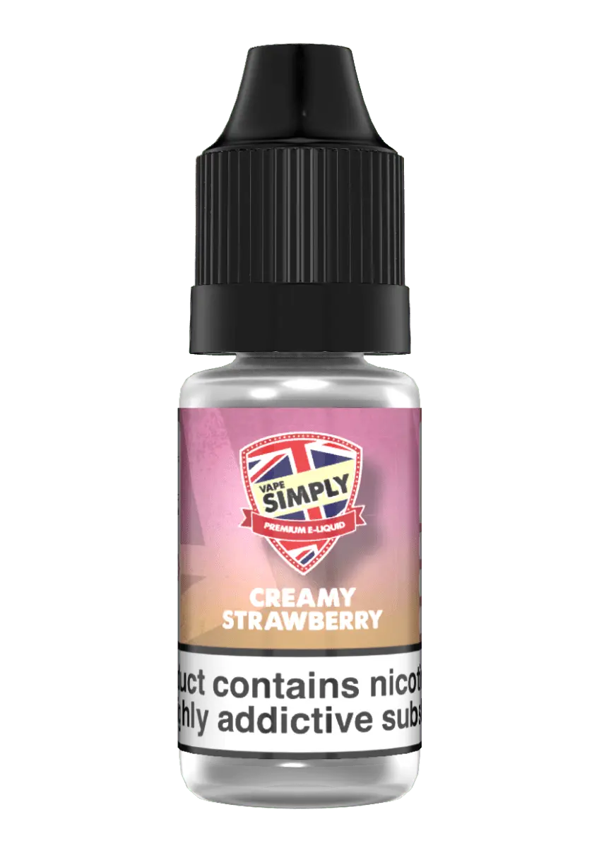 Creamy Strawberry TPD e-liquid by Vape Simply 10ml - Absolute Vape