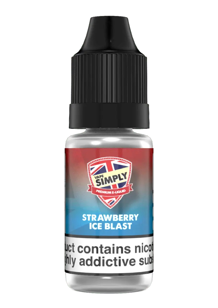 Strawberry Ice Blast TPD e-liquid by Vape Simply 10ml - Absolute Vape