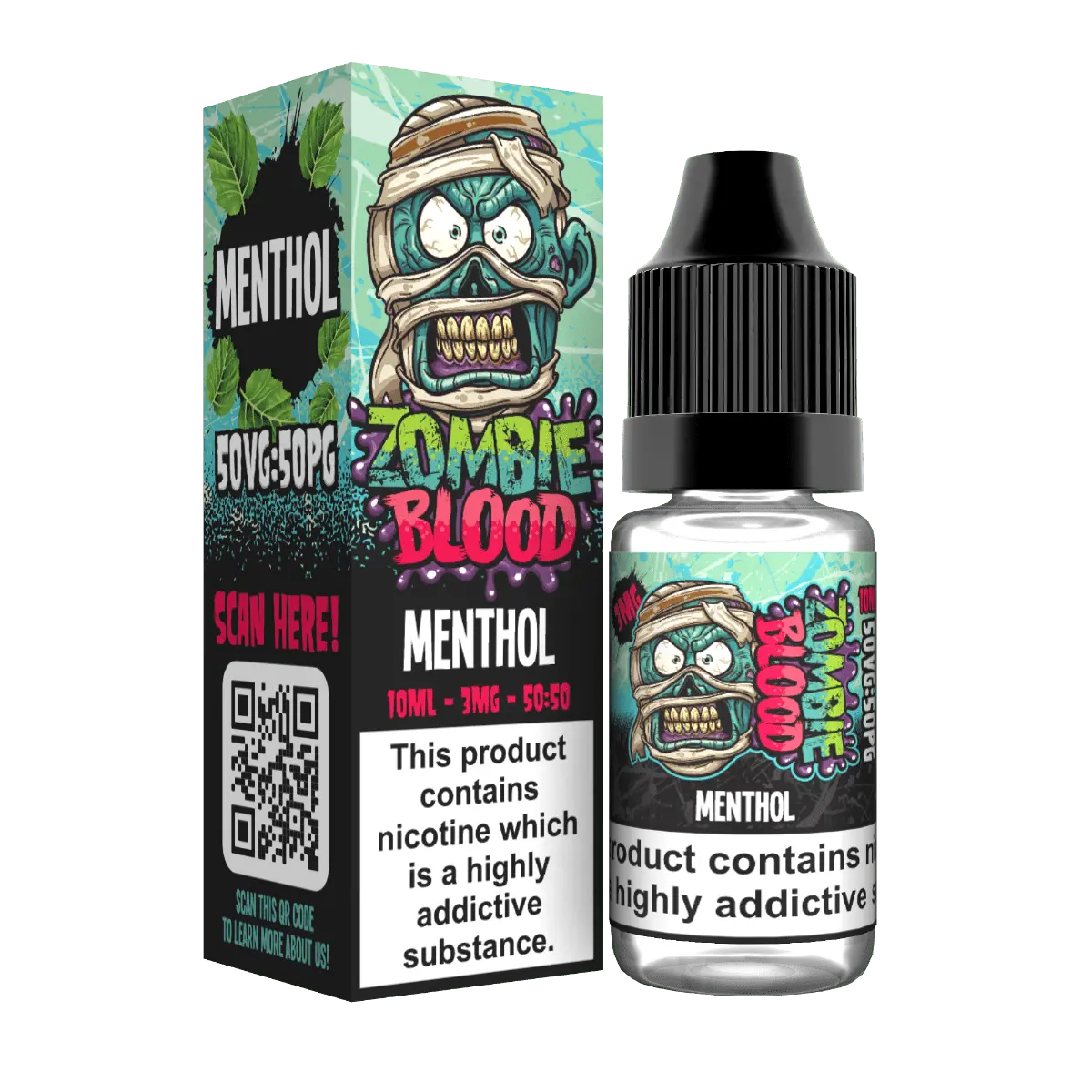 Menthol TPD E-liquid by Zombie Blood 10ml - Absolute Vape