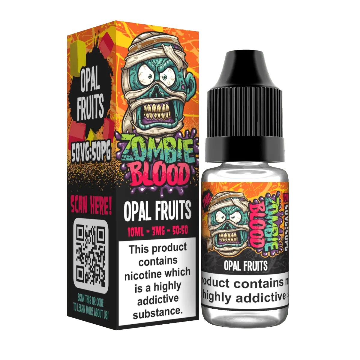 Opal Fruits TPD E-liquid by Zombie Blood 10ml - Absolute Vape