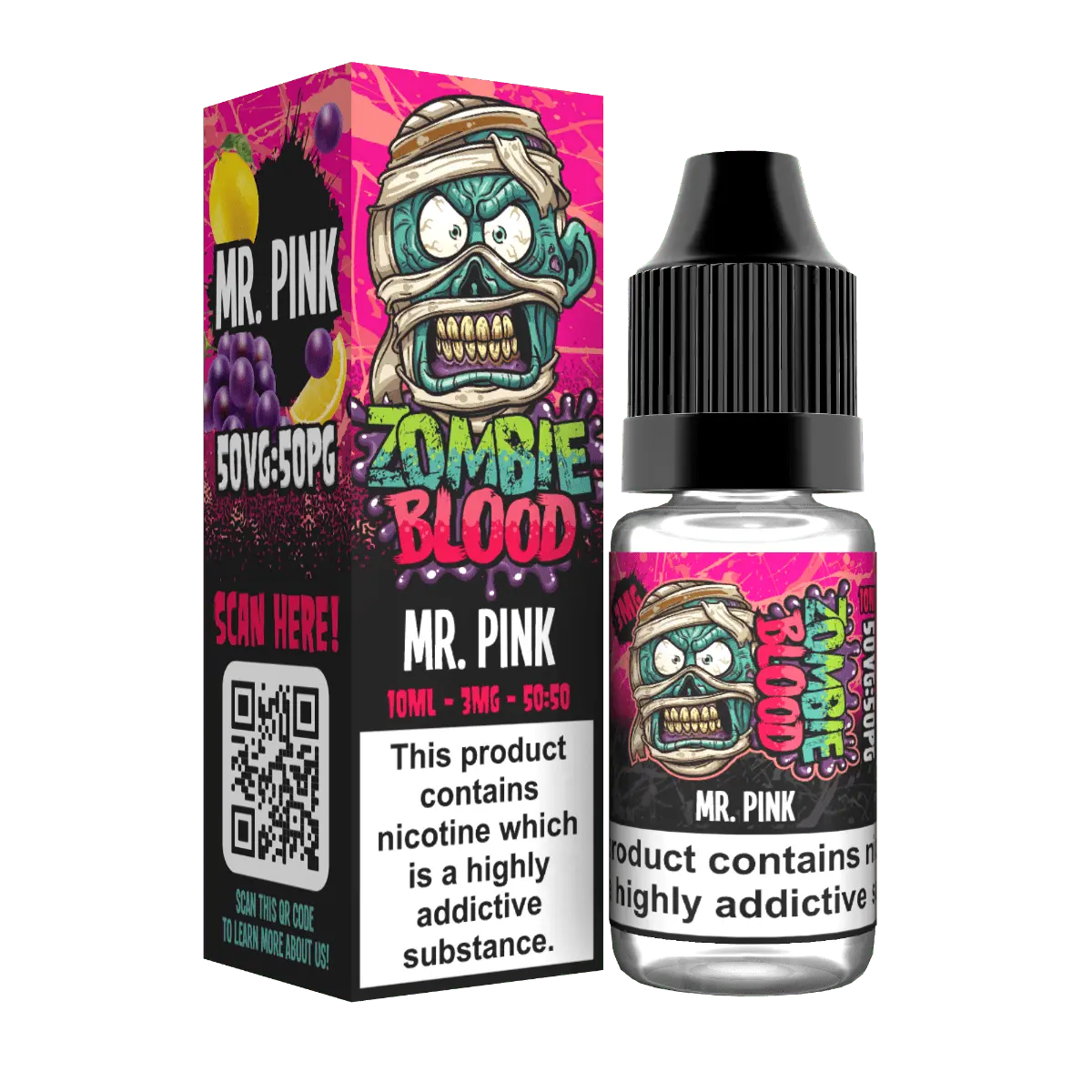 Mr Pink TPD E-liquid by Zombie Blood 10ml - Absolute Vape