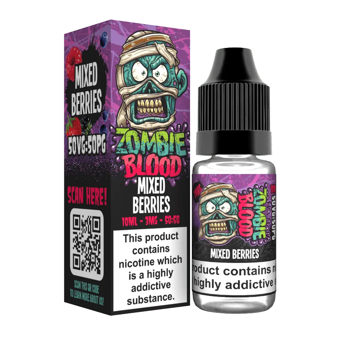 Mixed Berries TPD E-liquid by Zombie Blood 10ml - Absolute Vape