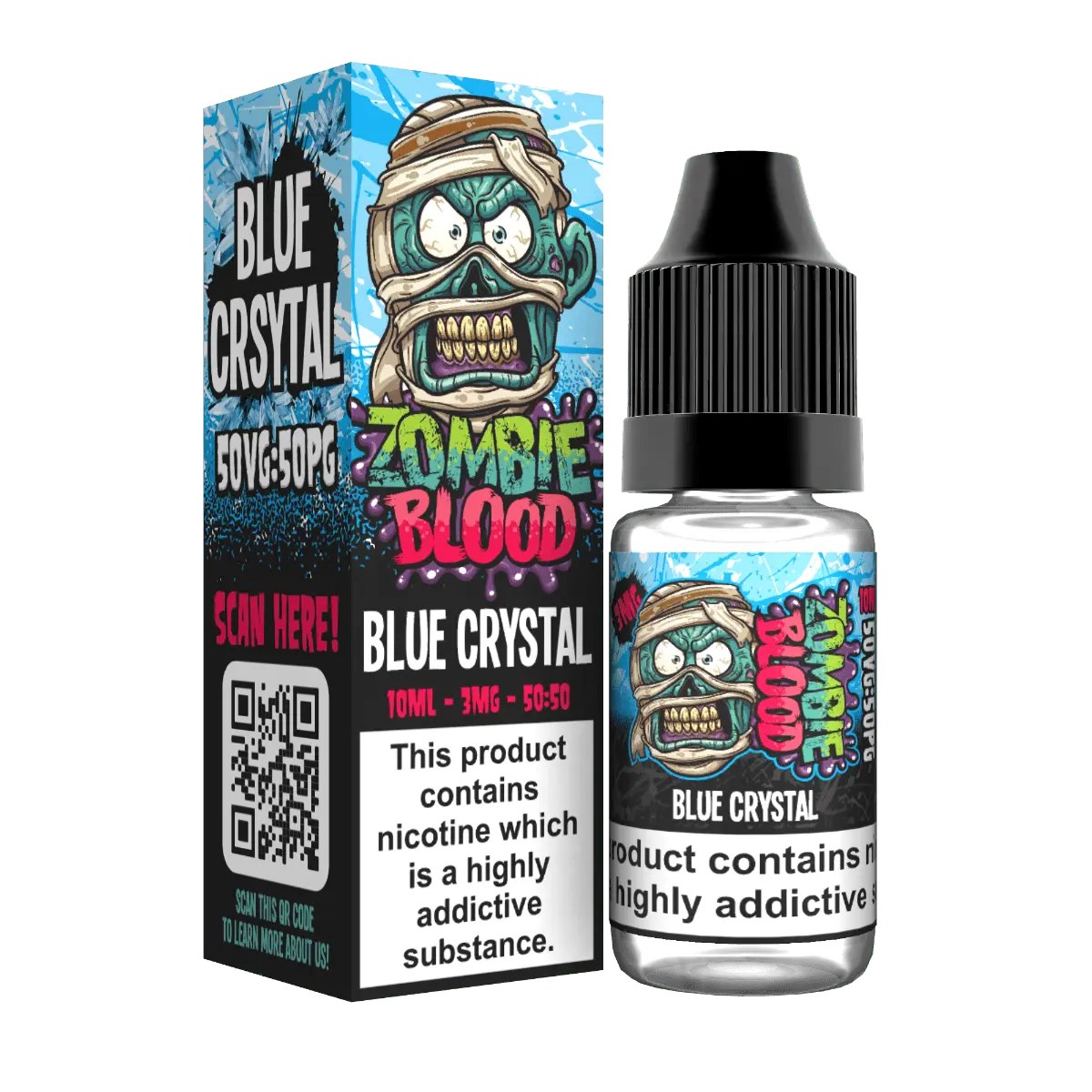 Blue Crystal TPD E-liquid by Zombie Blood 10ml - Absolute Vape
