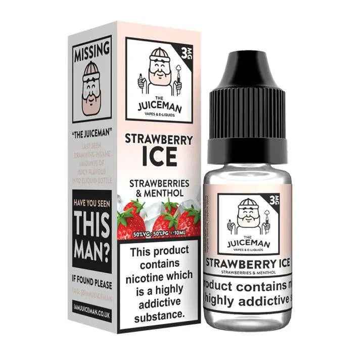 Strawberry Ice TPD E-liquid by The Juiceman 10ml - Absolute Vape