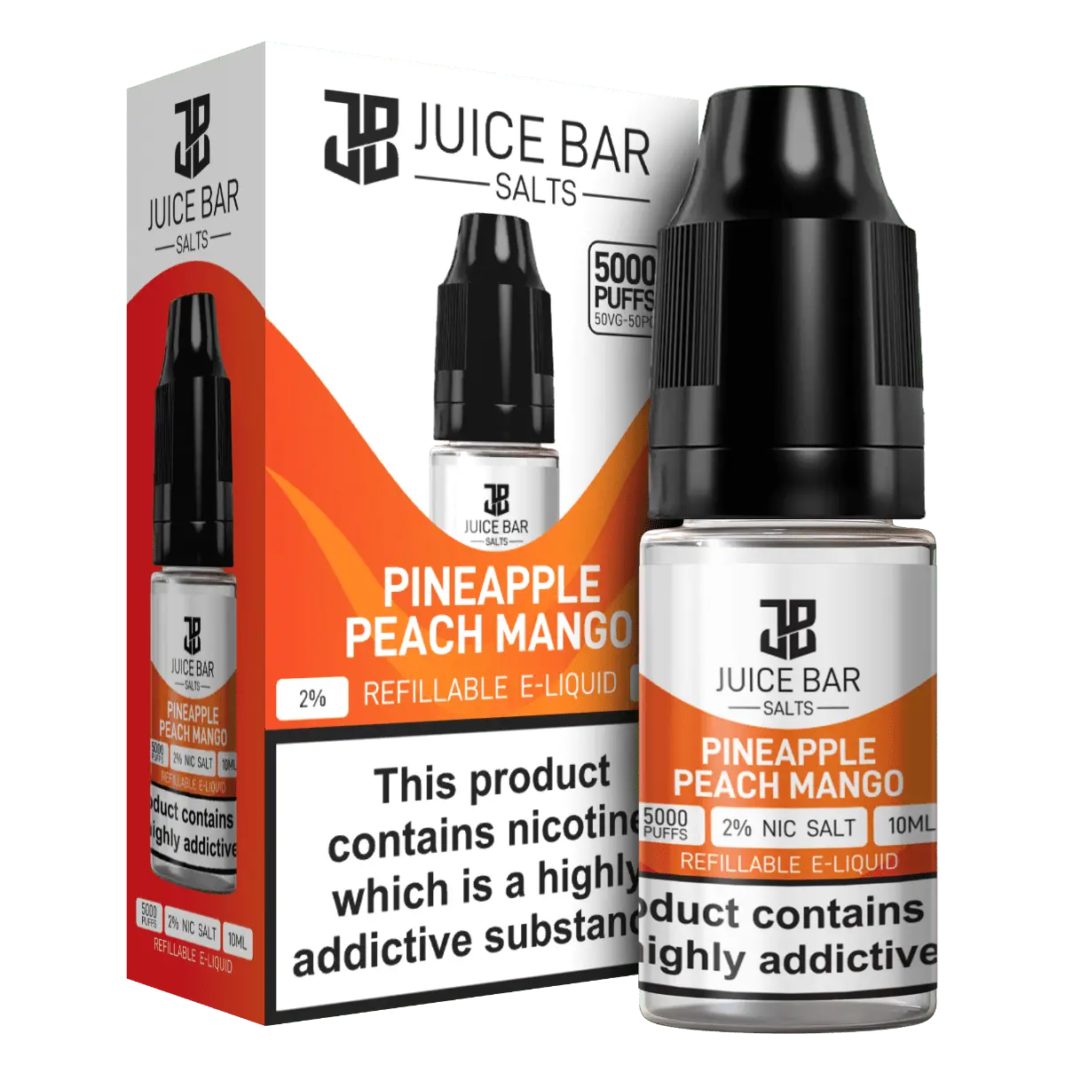 Pineapple Peach Mango Nic Salts E-liquid by Juice Bar 10ml - Absolute Vape
