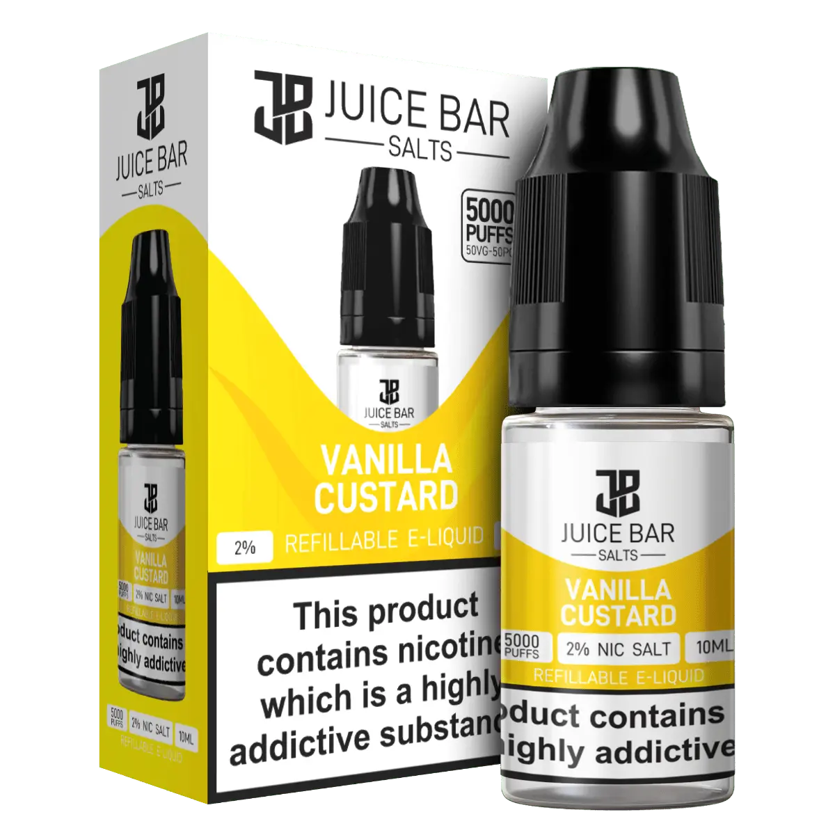 Vanilla Custard Nic Salts E-liquid by Juice Bar 10ml - Absolute Vape